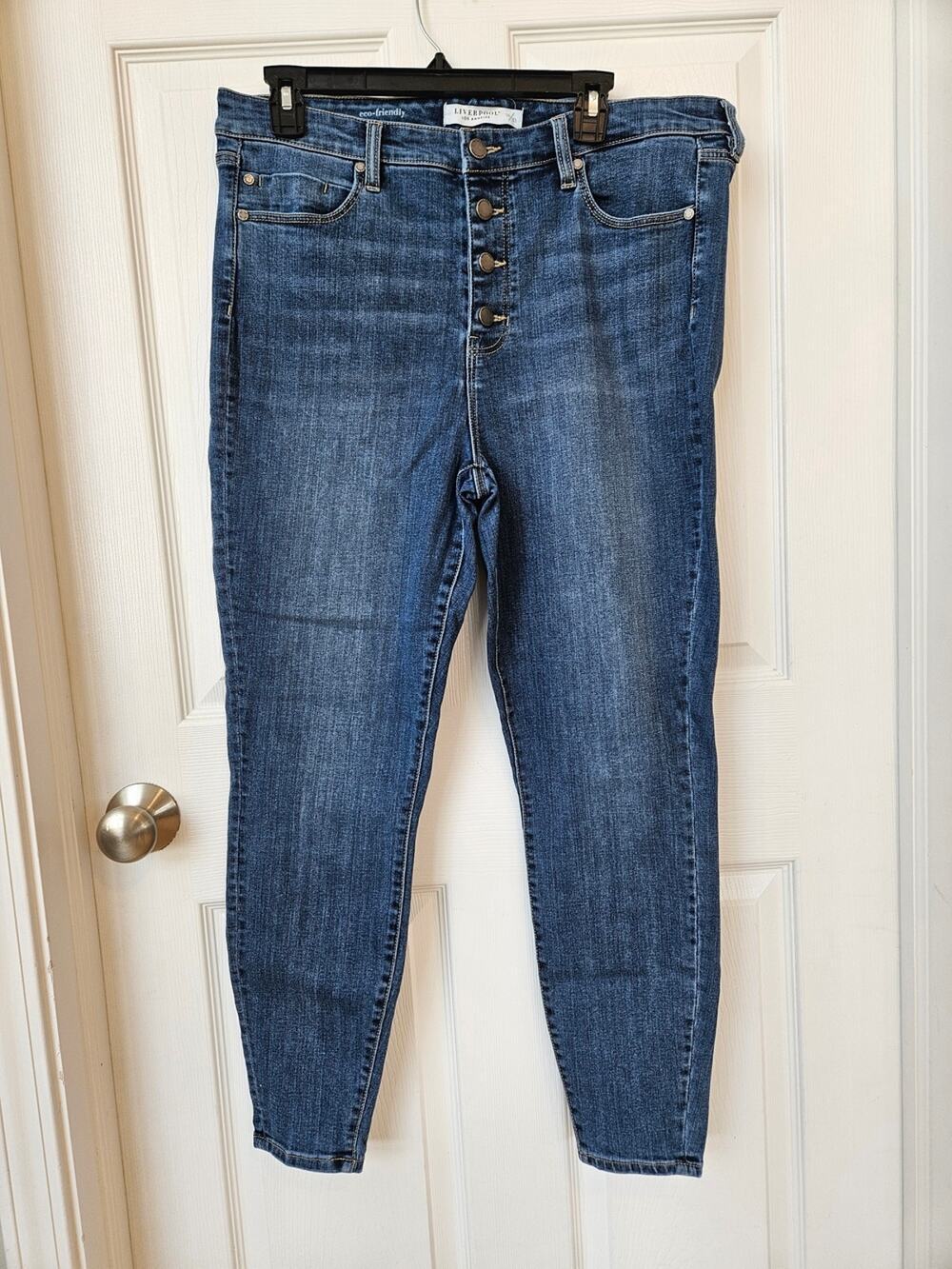 Liverpool Los Angeles Jeans Womens Size 16 Skinny Cropped Fit (25.5" Inseam)